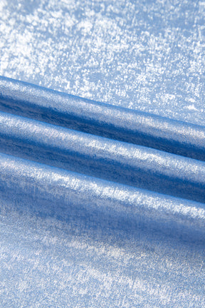 All The Sparkles Blue Metallic Top