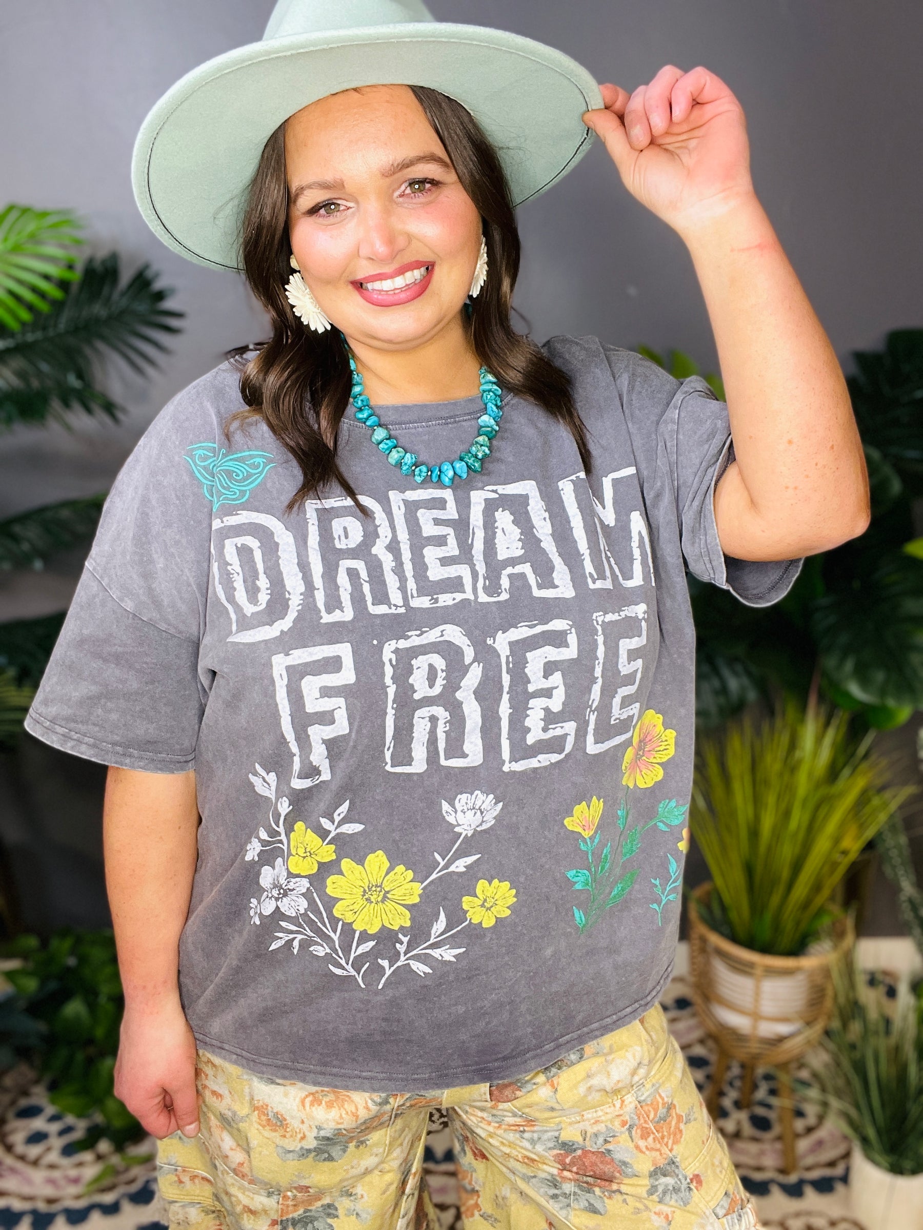 Dream Free Mineral Wash Top - S714GR