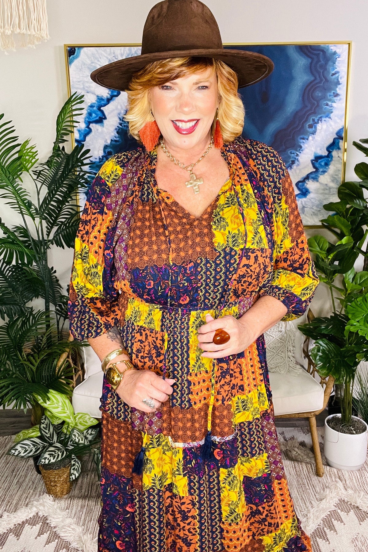 Wander With Me Boho Dress - DR282GO