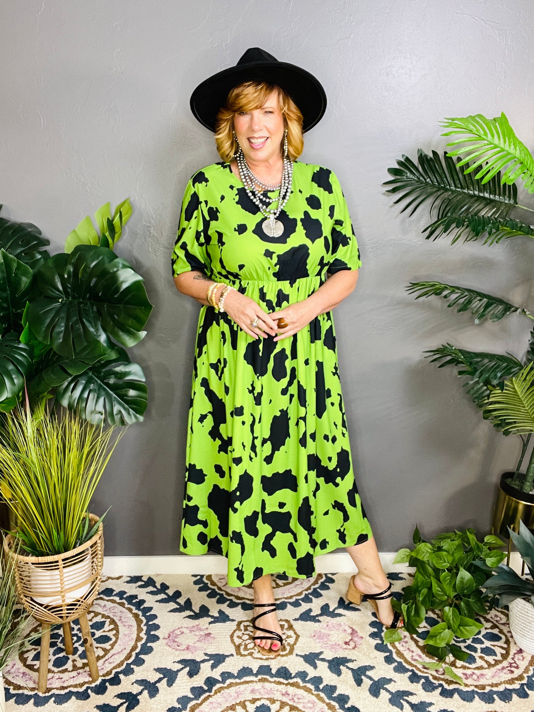 green statement dress Emerald green infinity long slit dress