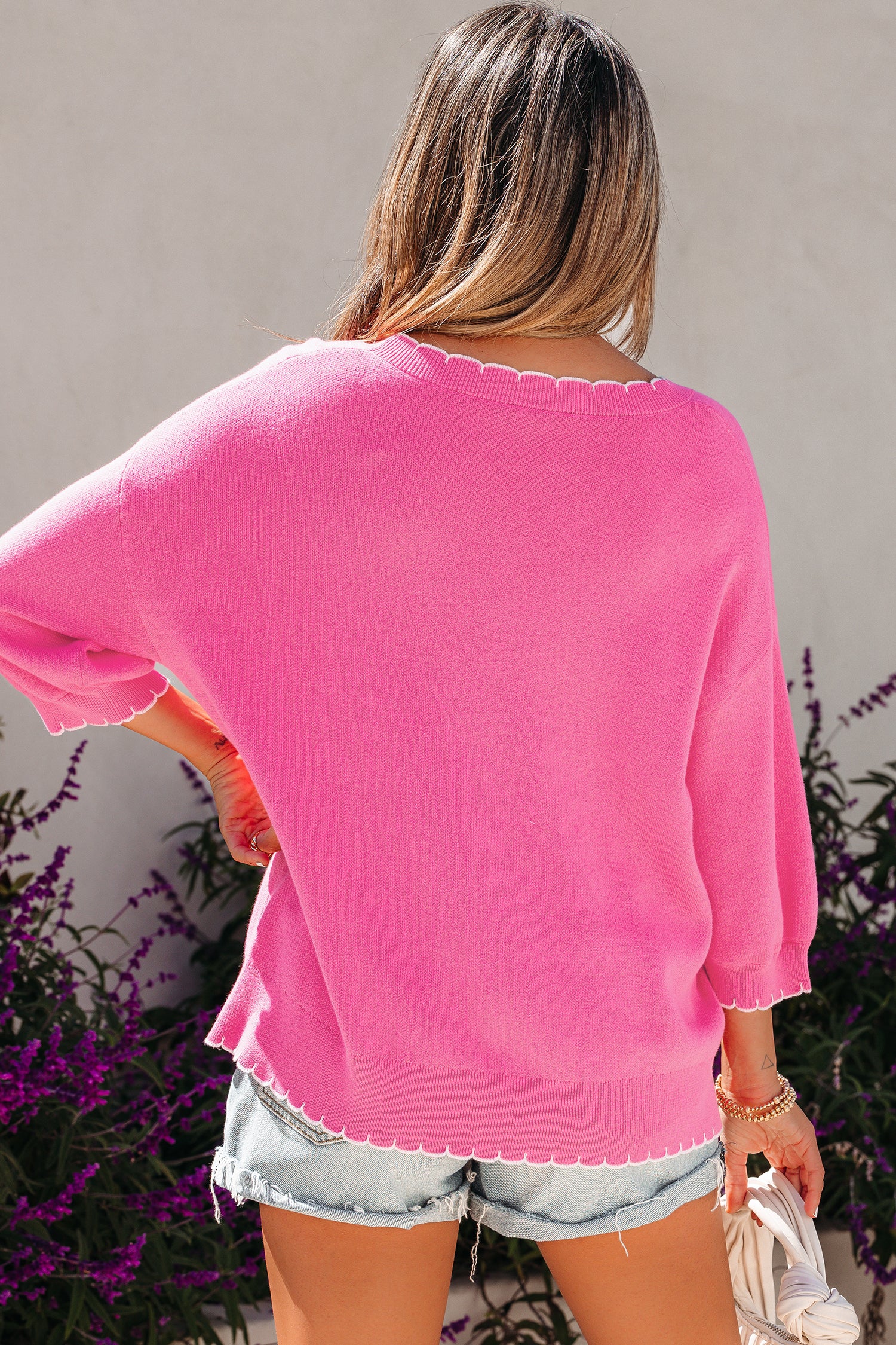Bow My Gosh Pink Sweater