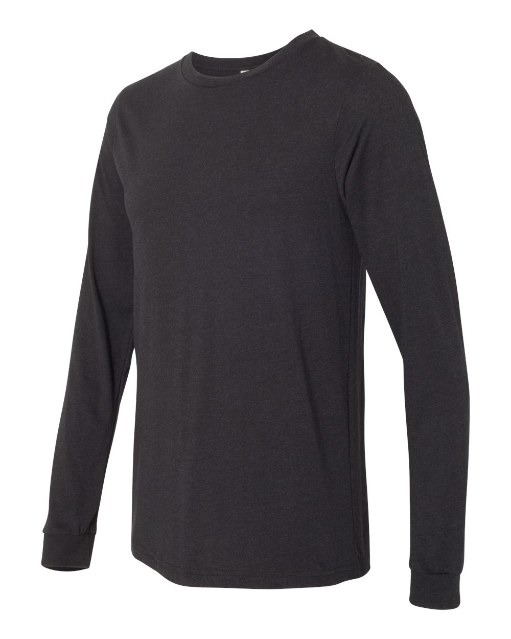 3501 Black Heather Unisex Jersey Long Sleeve Tee