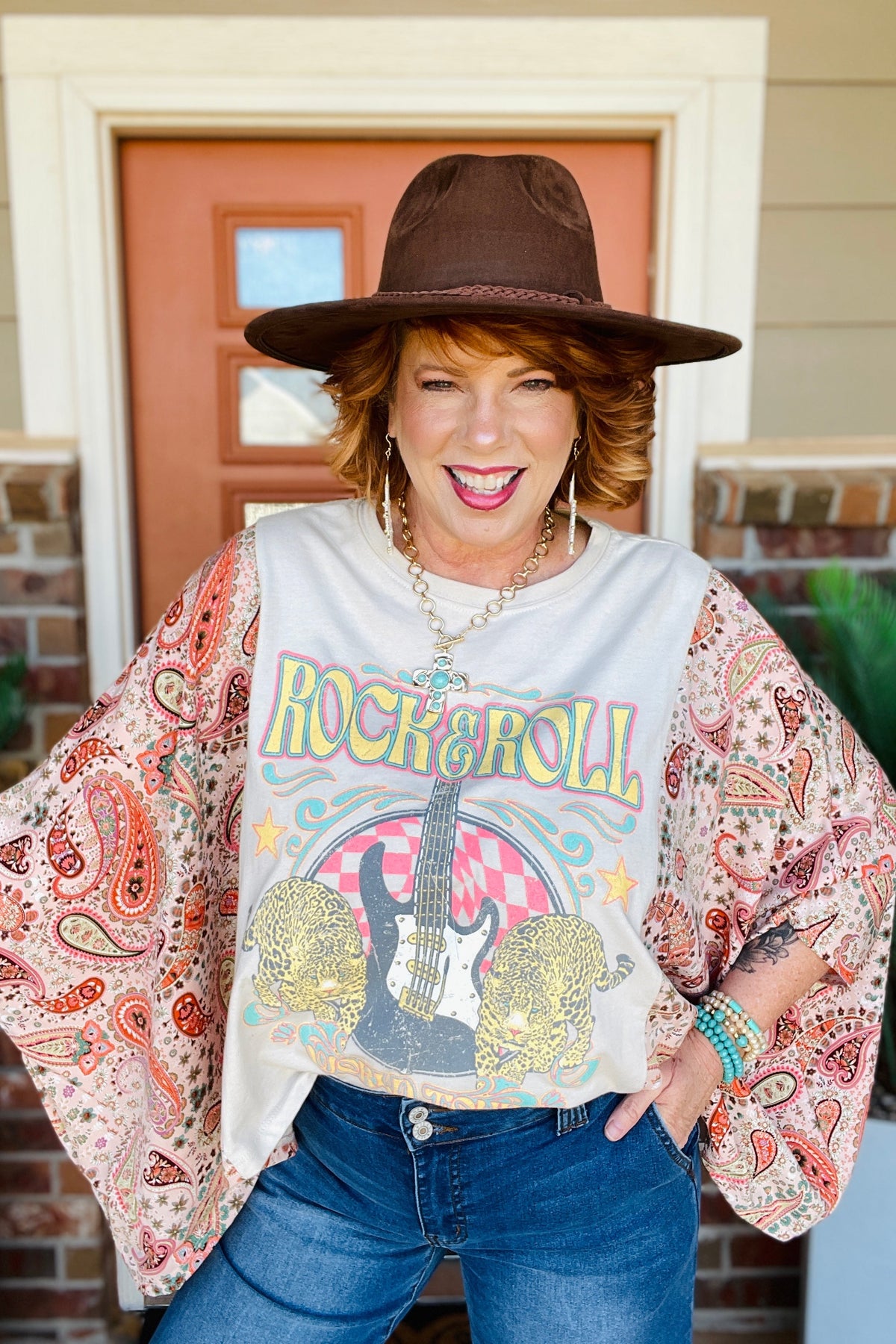 Rock And Roll Antique White Top - S159AW