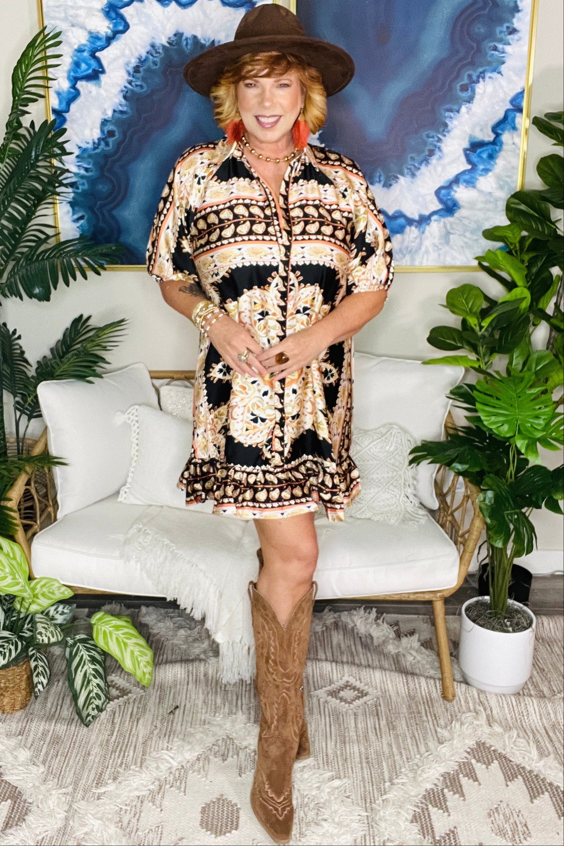 Amalfi Dreams Dress - DR247BK