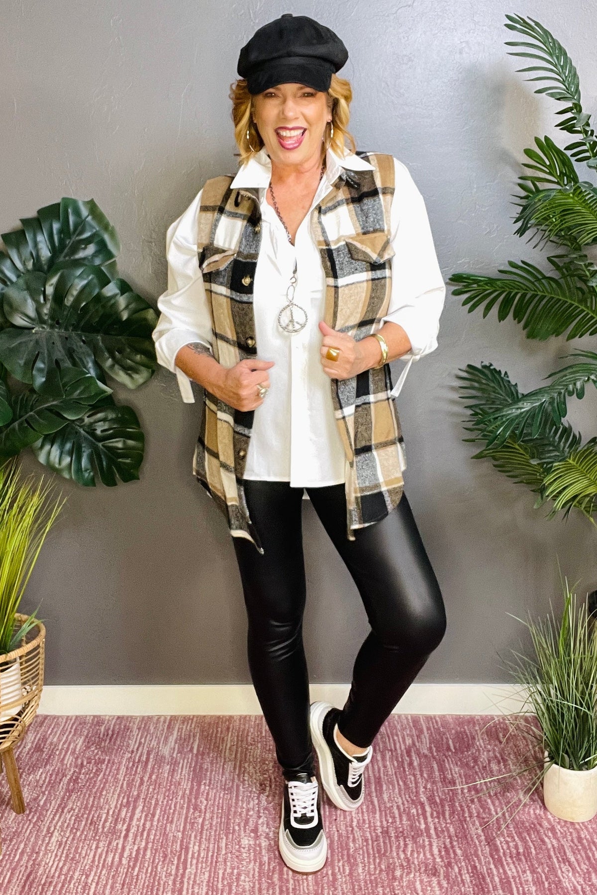 Plaid To The Bone Vest