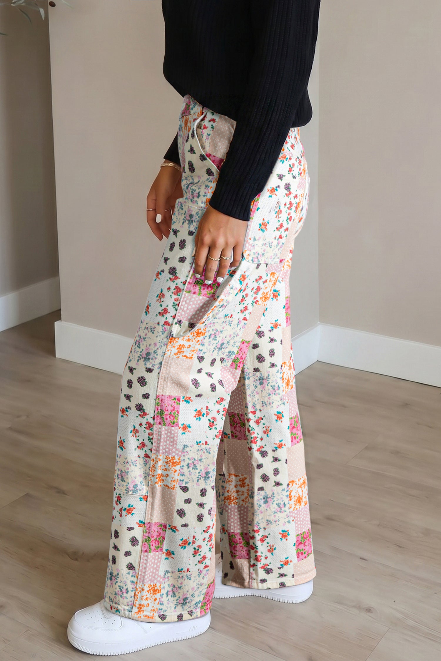 Patchwork And Petals Jeans