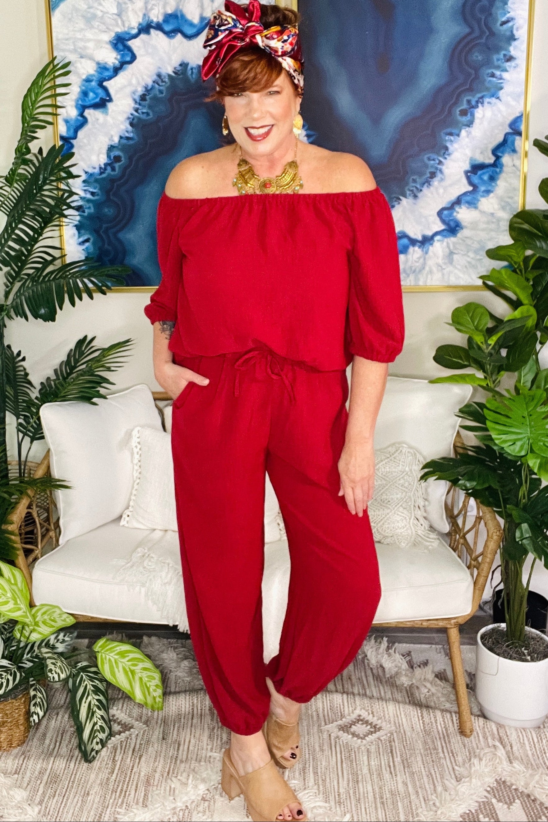 Island Glow Top and Pants Set (2 Colors)