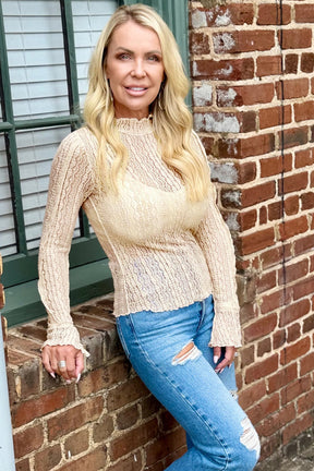 Lace All The Way Sheer Lace Top