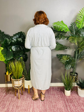 Coastal Cutie Blue Shirt Dress - DR076BL