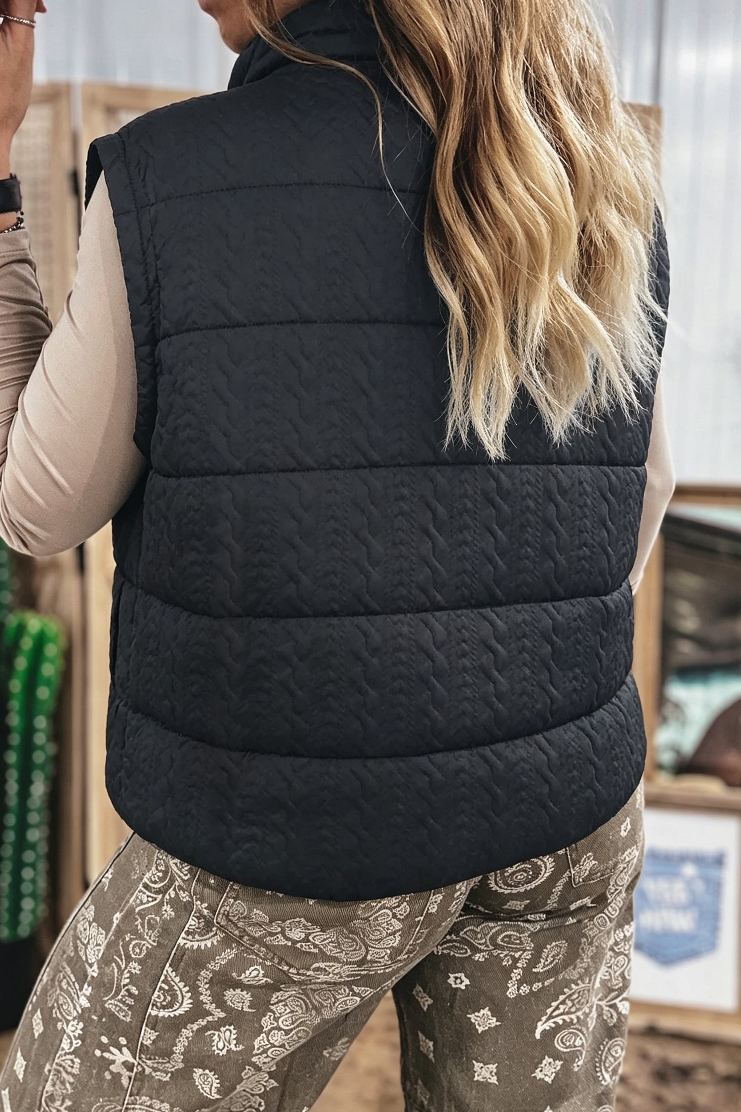 City Chic Quilted Vest