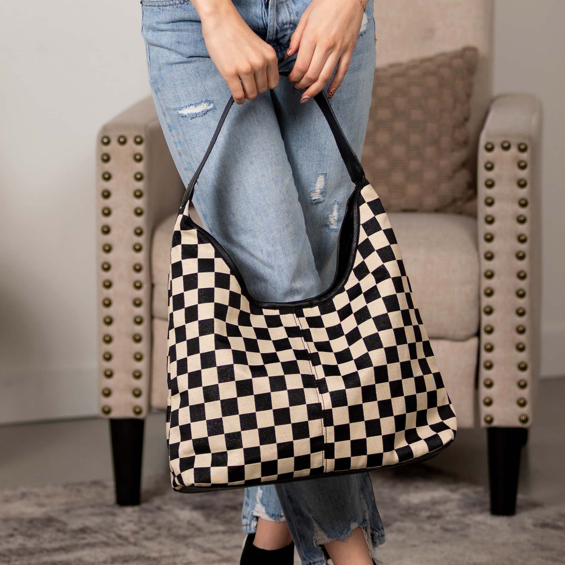 Celine Mixed Media Hobo Bag (2 Colors)