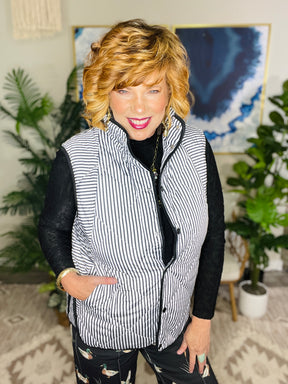 Uptown Chic Stripe Vest (2 Colors)