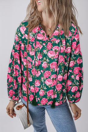 Fresh Is Key Floral Printed Puff Sleeve Top