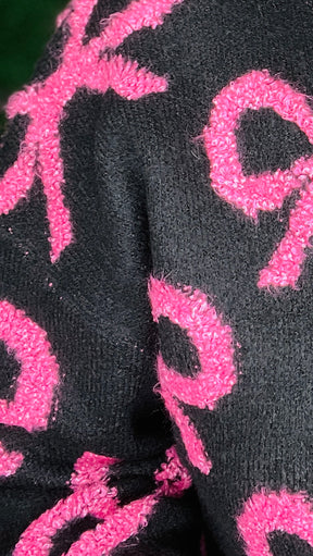 Pretty Little Bow Cardigan - OT120BK