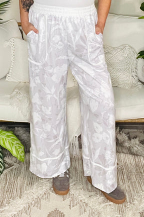 Dreamy Days Floral Wide Leg Pants