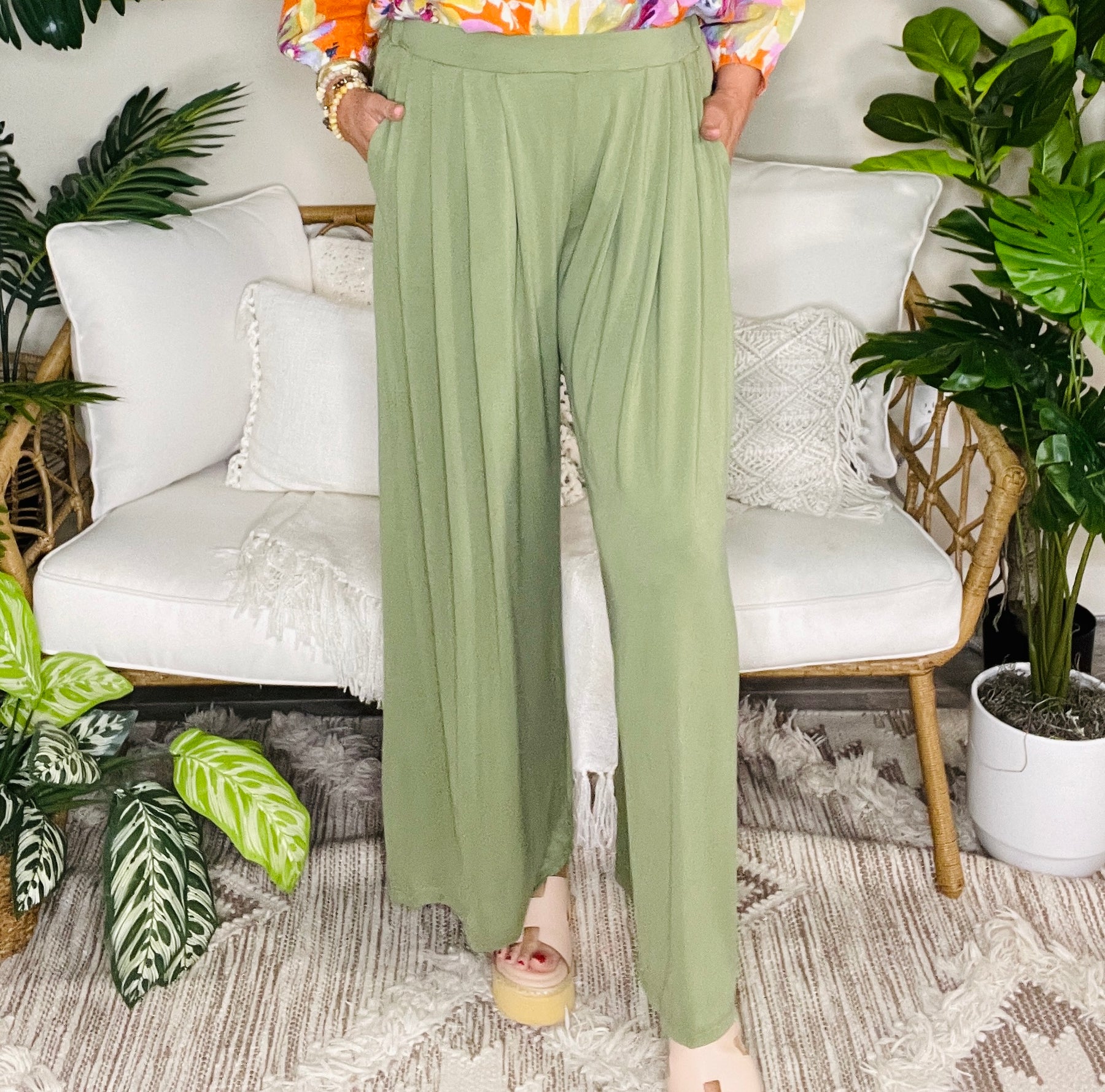 The Perfect Look Green Pants - P113GN