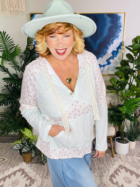Vintage Daydream Floral Patchwork Top
