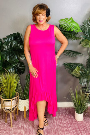Downtown Diva Fuchsia Blue Dress - DR101FU