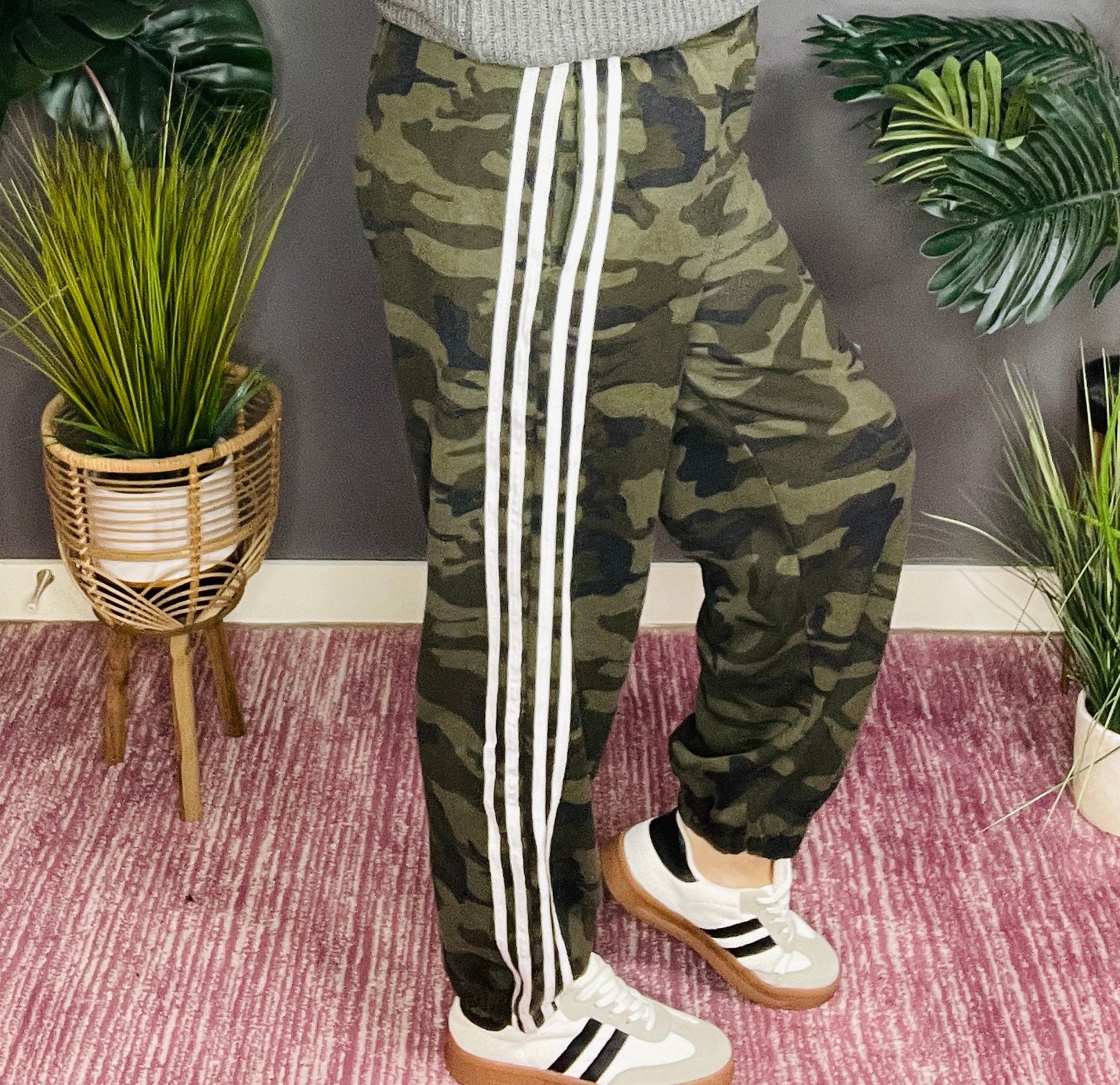 On The Sidelines Camouflage Track Pants
