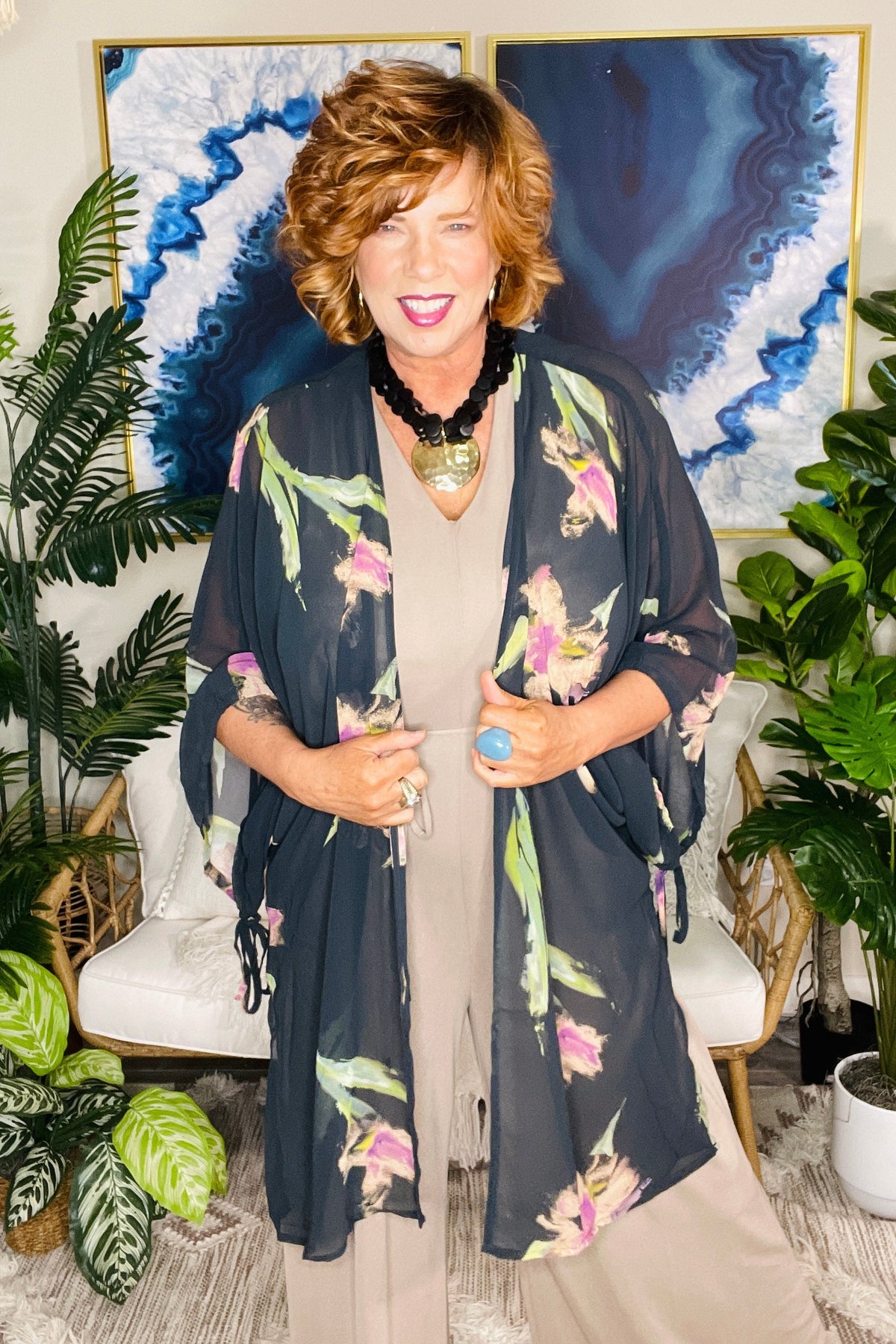 Hello Lovely Kimono - OT149BK