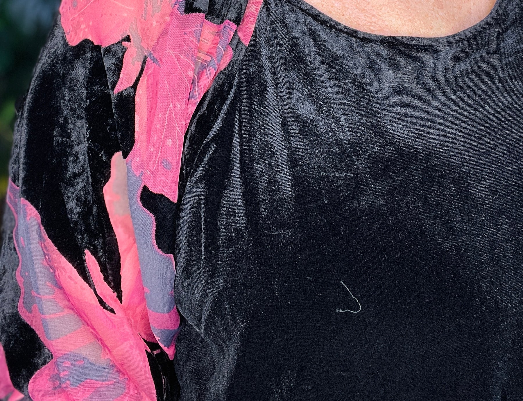 Glam Girl Mood Velvet Top - S088BK