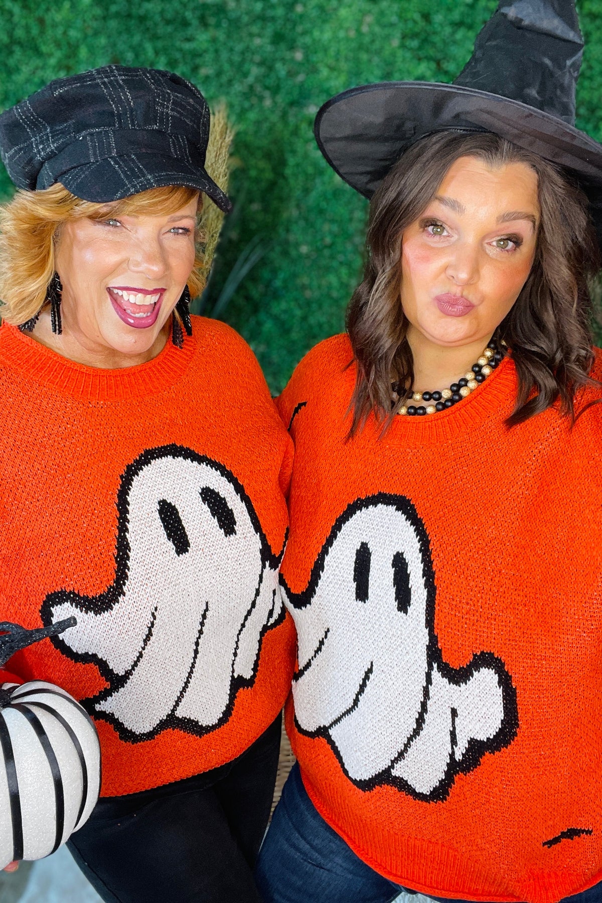 Hey Boo Halloween Sweater ~ S002OR
