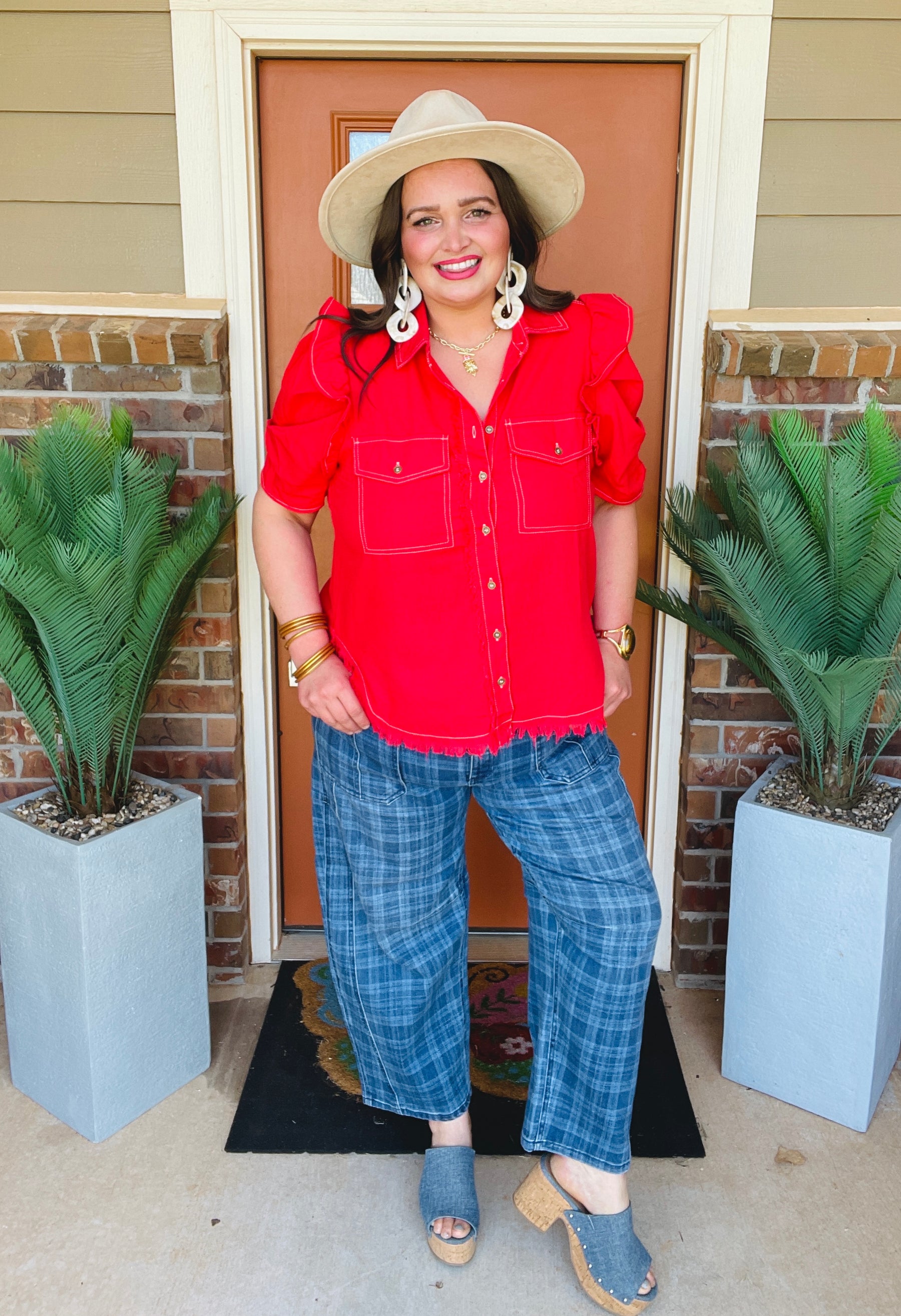Down Home Darling Tomato Top - S936TOM