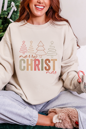 Merry CHRIST-mas Trees Graphic Tee and Sweatshirt