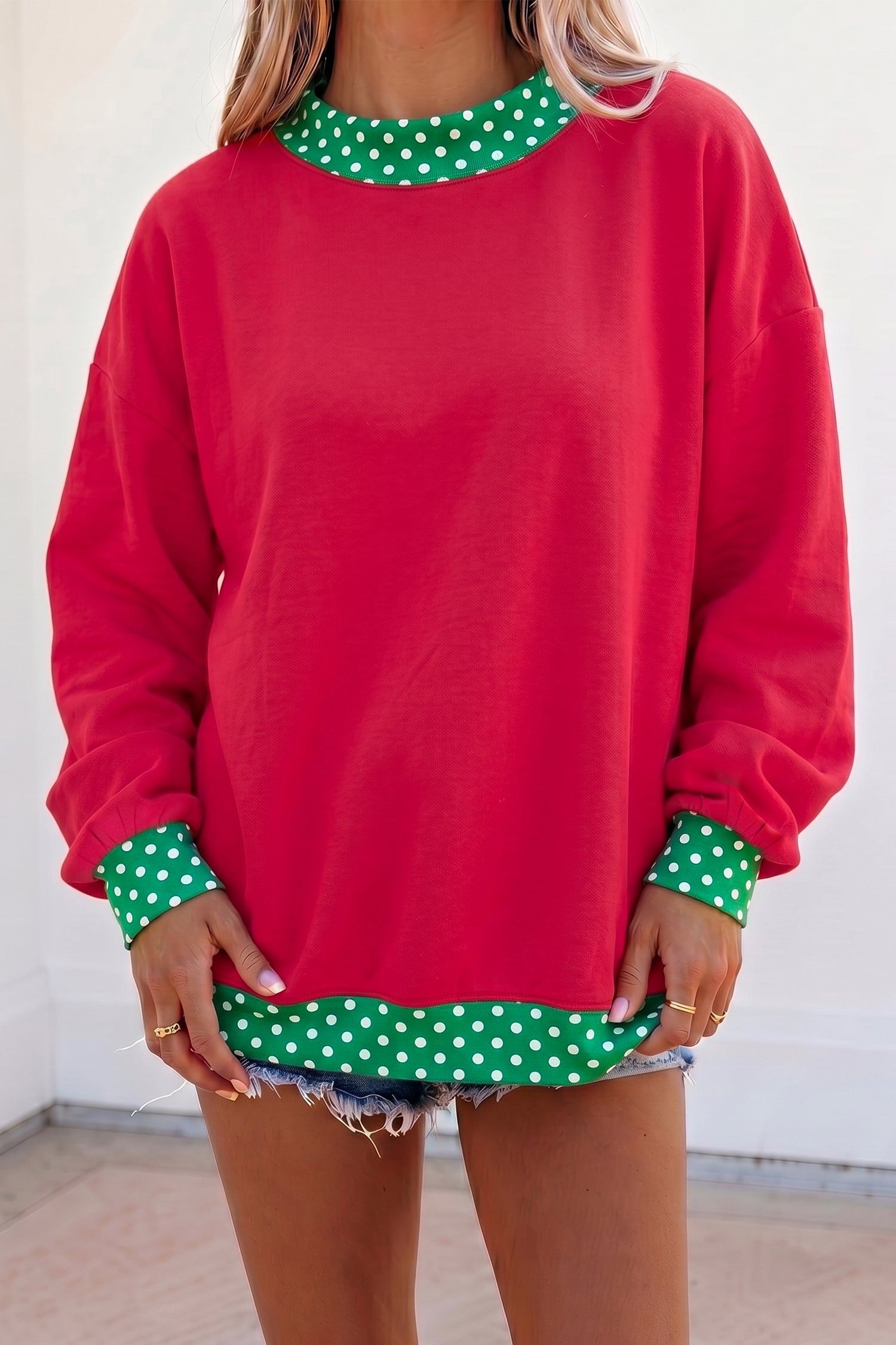 Something About Her Polka Dot Sweatshirt (9 Colors)