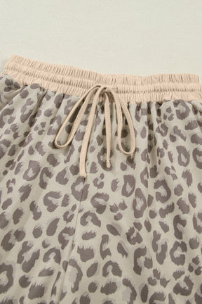 It's A Jungle Khaki Top And Short Set