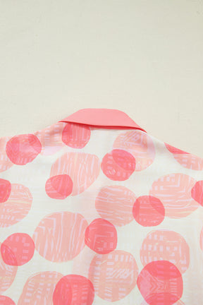 Glamour Girl Pink Polka Dot Top
