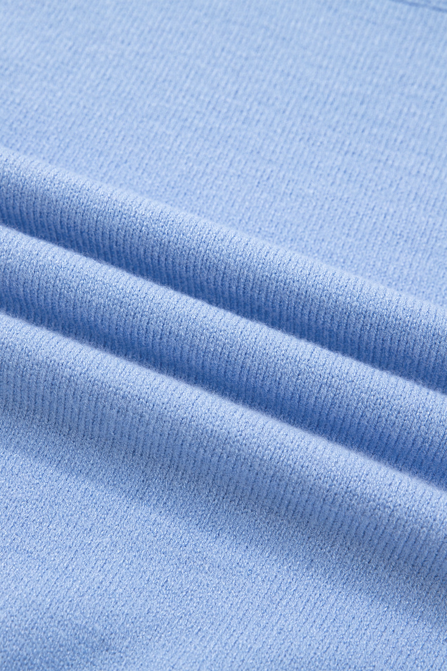 Daily Classic Blue Ruffle Sleeve Top