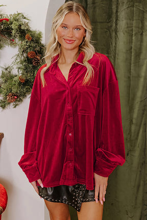 Velvet And Mistletoe Top