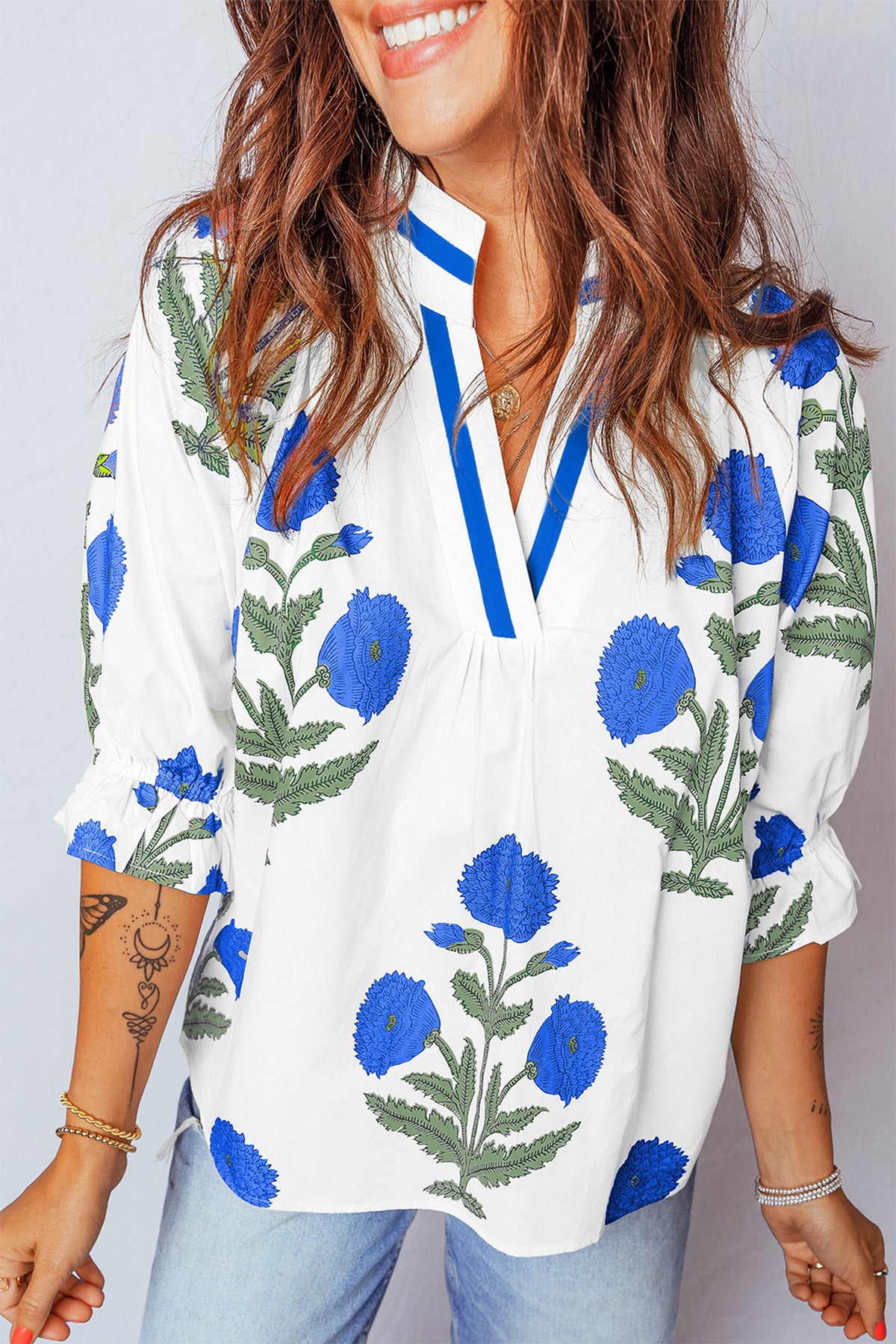 That Girl Energy Flower Print Top