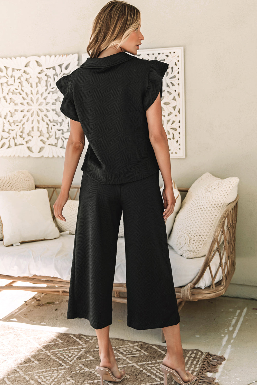 On The Go Glam Top And Pants Set