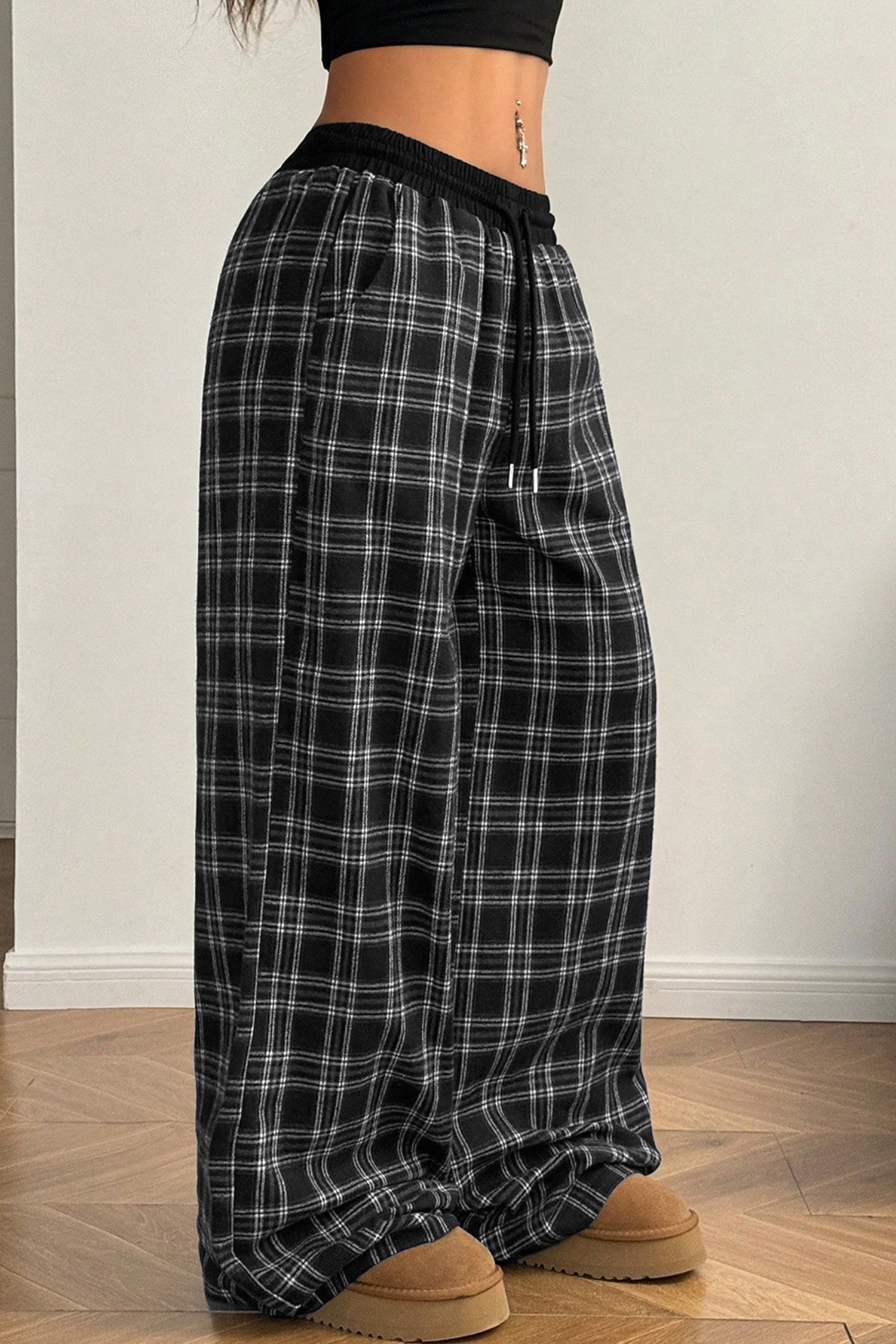 Mad About Plaid Wide Leg Pants