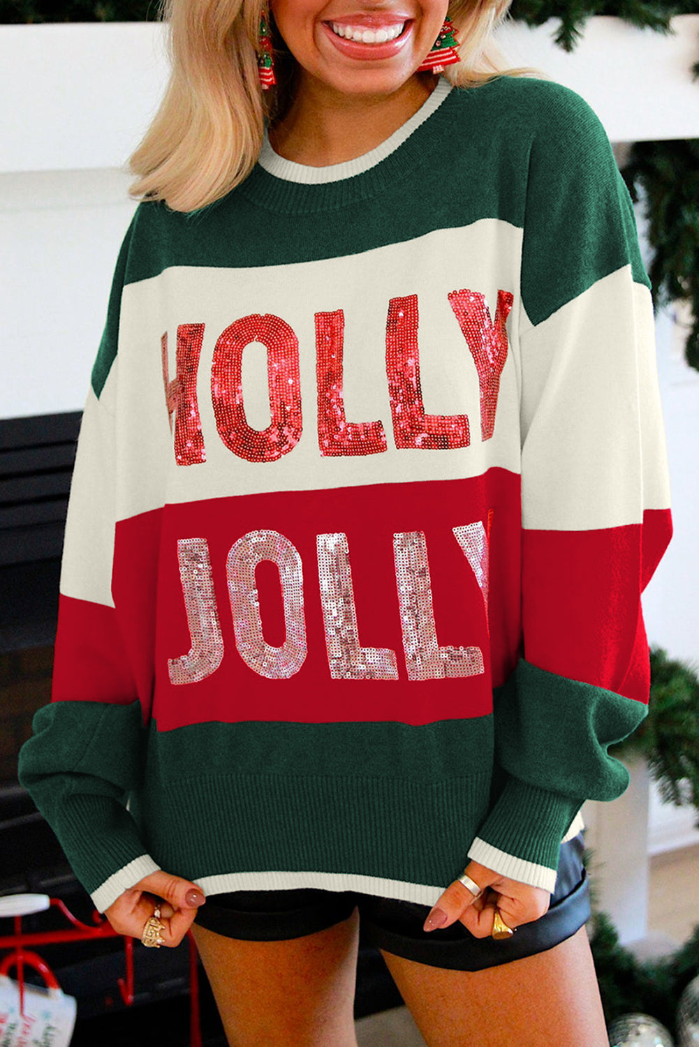 Holly Jolly Christmas Sweater (2 Colors)