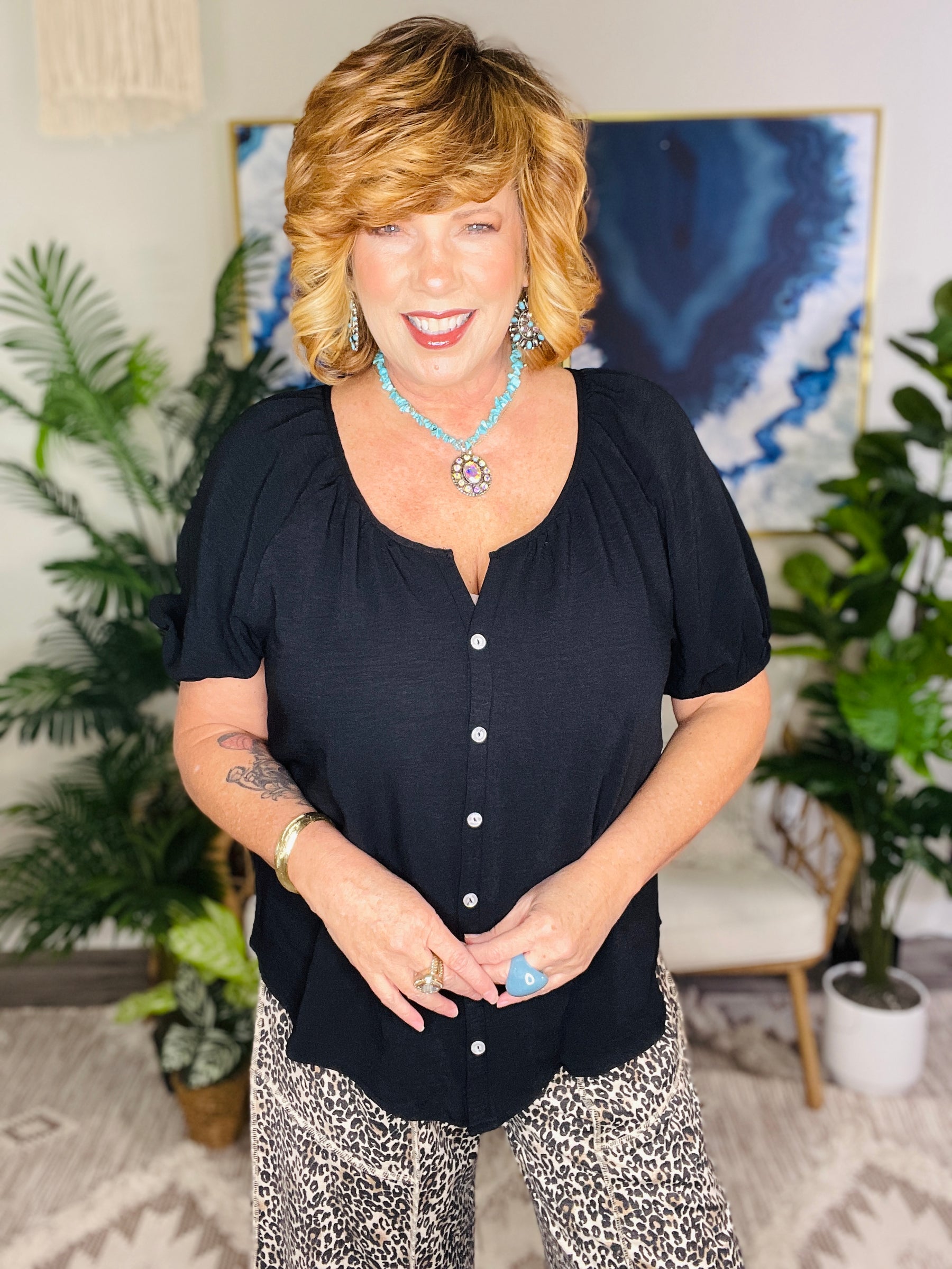 Easy Going Girl Top - S944BK