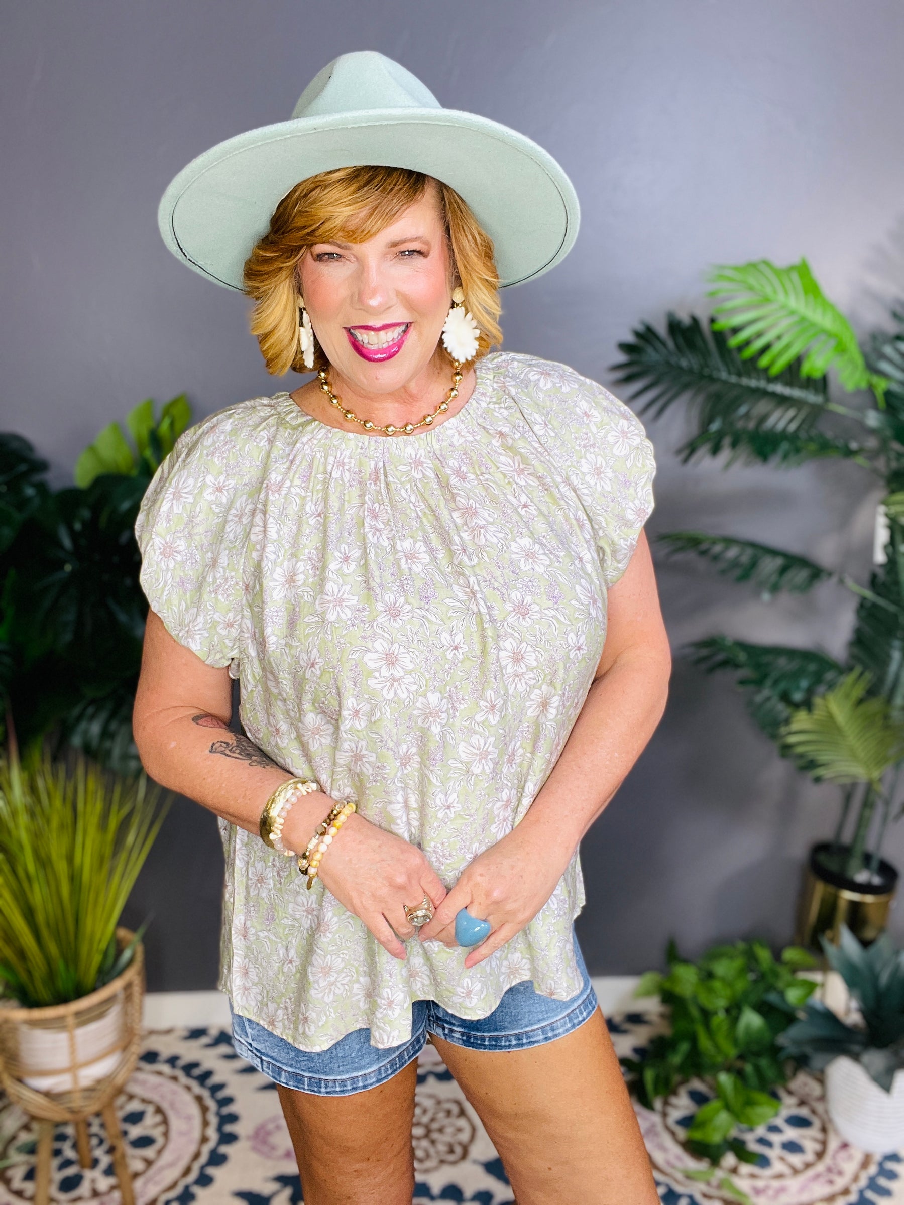 Quiet Moments Floral Top