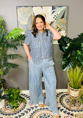 Walk On By Chambray Pants - P142DN