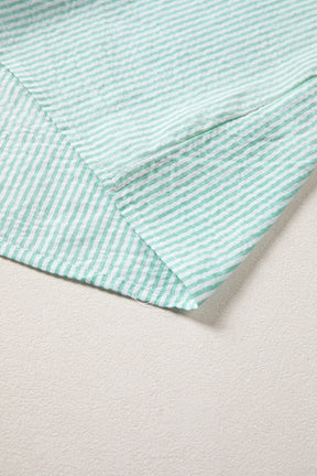 Wild For Stripes Green Top