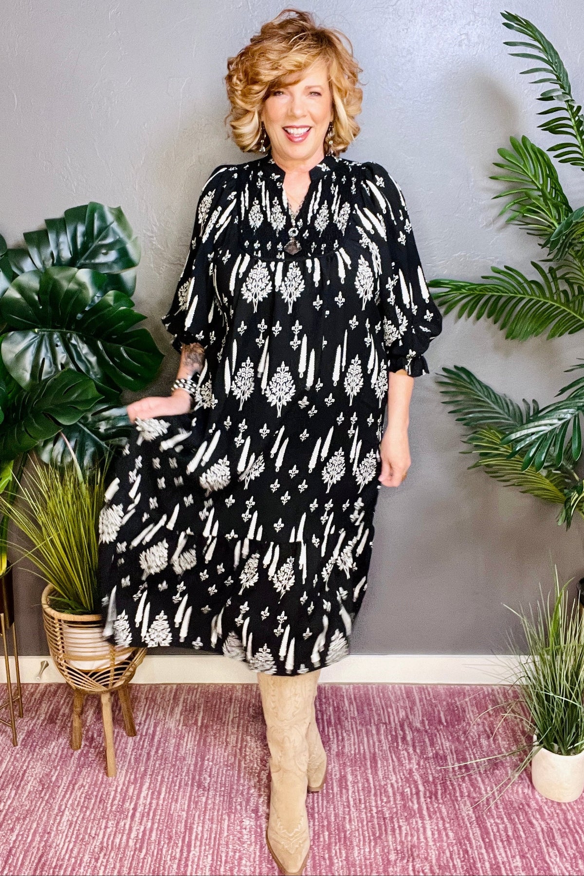 In My Mood Midi Dress - DR033BK