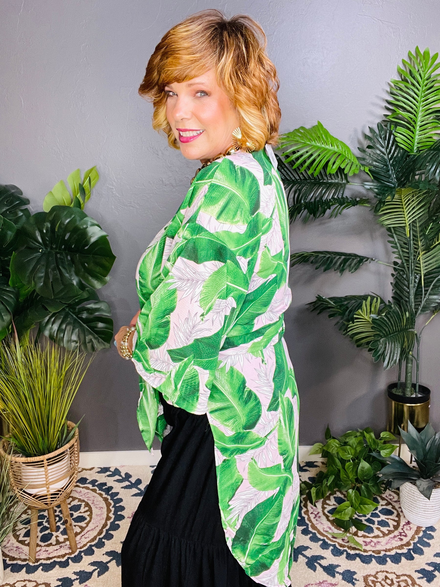 Lost In The Tropics Kimono - OT172GN