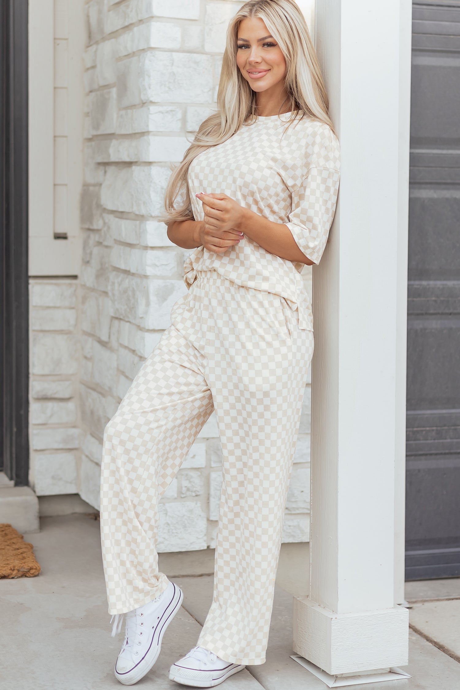 Everything In Check 2pc Lounge Set