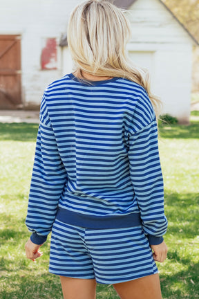 Stripe Me Happy Blue 2 pc Set