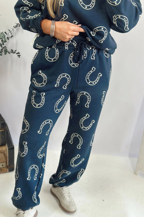 Lucky Trails Blue Top And Pant Set