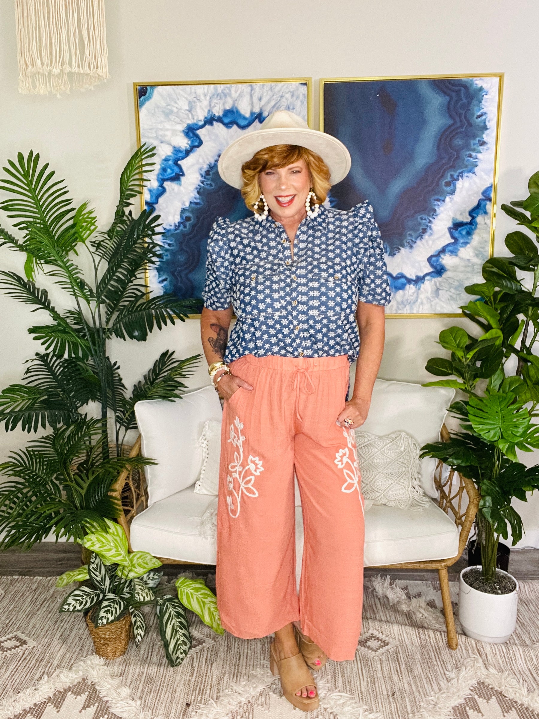 Summer Tides Terracota Pants - P140TC