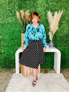 All Class Polka Dot Skirt - SK001BW