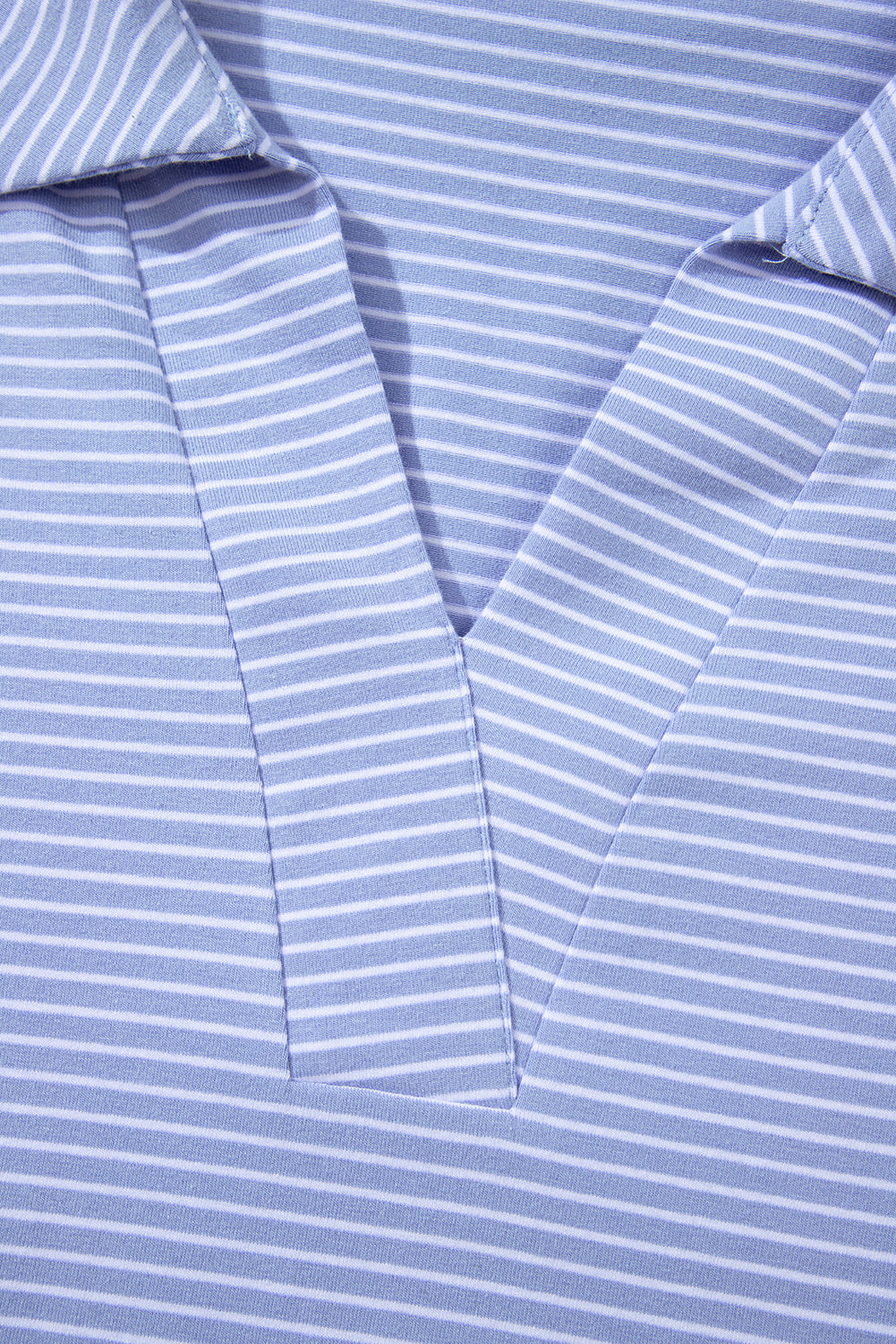 Let's Do This Sky Blue Stripe Top And Shorts Set