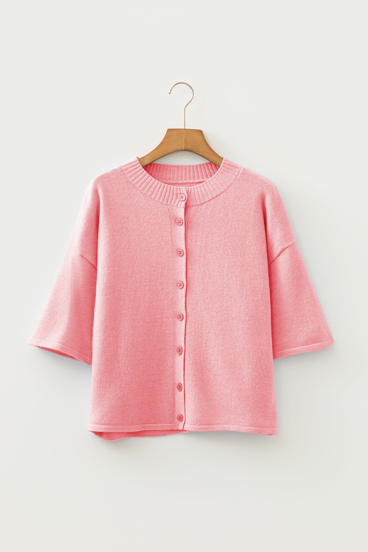 Easy To Style Peach Knit Sweater Cardigan
